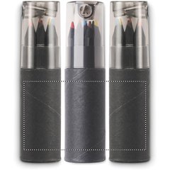 Estuche con Sacapuntas y 6 lápices colores | BOTTOM PART DL | 80 x 45