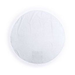 Esterilla de algodón con terminación de flecos y un bolsillo Blanco