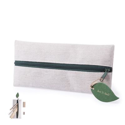 Estuche en yute y algodón ecológico