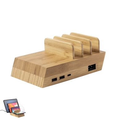 Estación Carga 4 Dispositivos USB/C