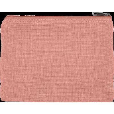 Estuche de yute y algodón Dusty Pink