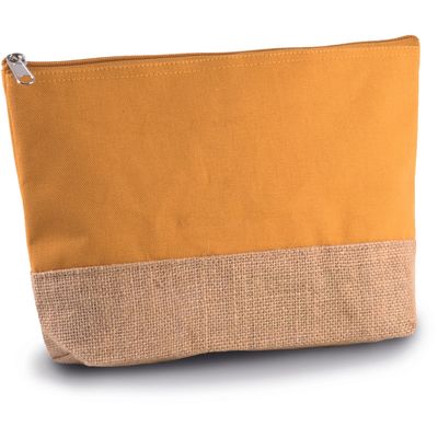 Estuche de canvas con base de yute natural