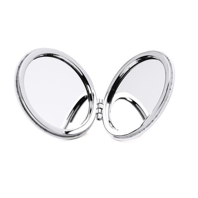 Espejo de bolsillo plegable con aumento Blanco