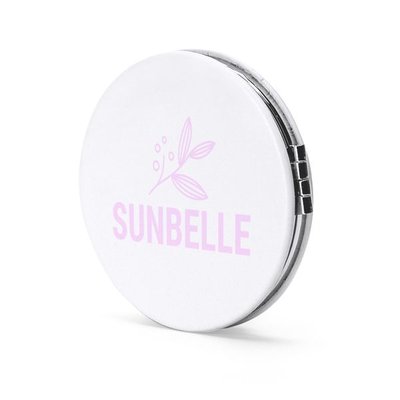 Espejo de bolsillo plegable con aumento