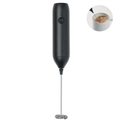 Espumador de leche eléctrico mate 1000 rpm Negro