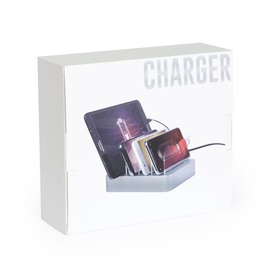 Estación de carga USB para 4 dispositivos