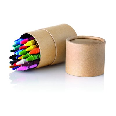 Estuche con 30 ceras de colores