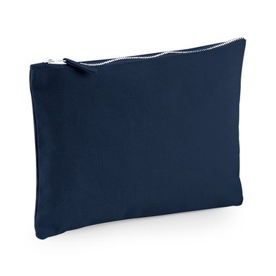 Estuche de algodón con cremallera Navy L