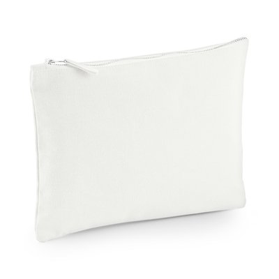 Estuche de algodón con cremallera Offwhite S