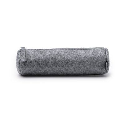 Estuche cilíndrico de fieltro reciclado Gris