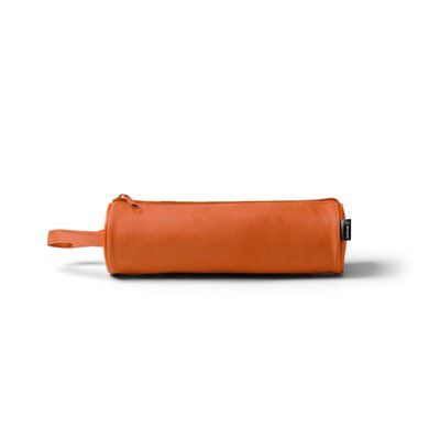 Estuche cilíndrico de poliéster reciclado Naranja