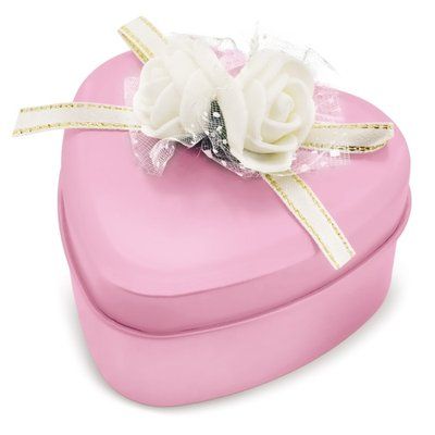 Estuche Corazón con 3 Rosas de Jabón