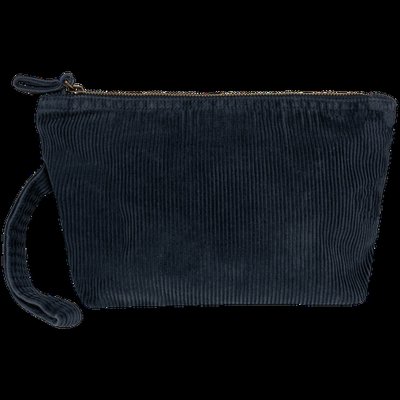 Estuche ecorresponsable de pana Washed Navy Blue