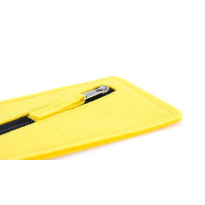 Estuche de Fieltro con Cremallera Cruzada