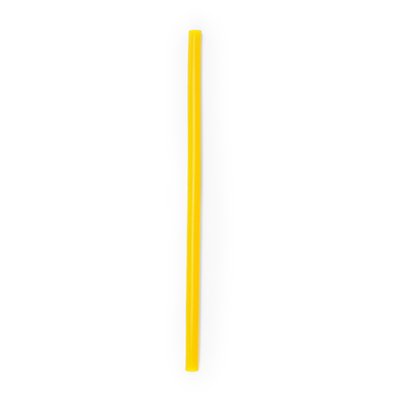 Estuche llavero con pajita de silicona Amarillo