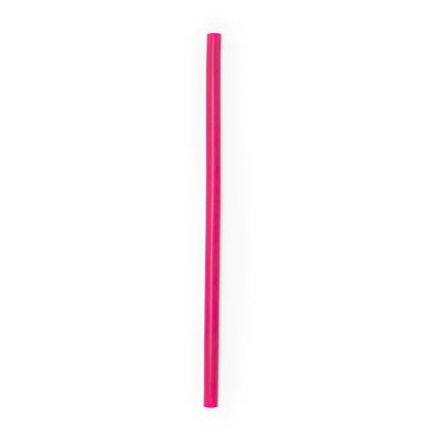 Estuche llavero con pajita de silicona Fucsia