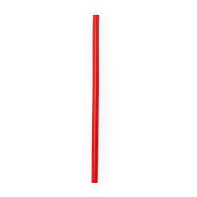 Estuche llavero con pajita de silicona Rojo Talla Única Adulto