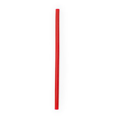 Estuche llavero con pajita de silicona Rojo