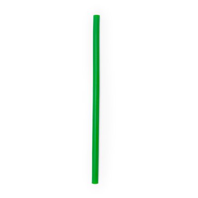 Estuche llavero con pajita de silicona Verde Helecho