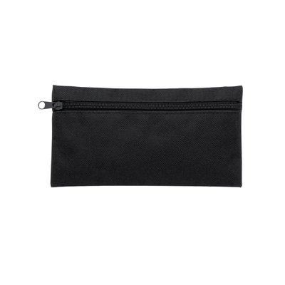 Estuche de poliéster con cremallera frontal Neg