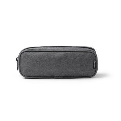 Estuche de poliéster RPET con cremallera Gris