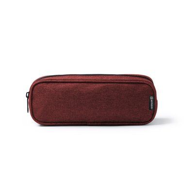 Estuche de poliéster RPET con cremallera Rojo