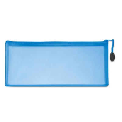 Estuche de PVC traslucido grande Azul