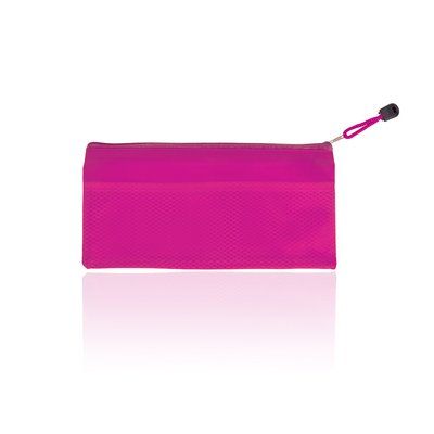 Estuche traslucido de PVC Fucsi