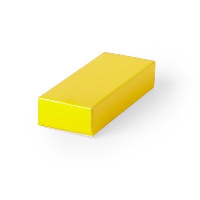 Estuche para USB de Cartón en Colores Brillantes Amarillo
