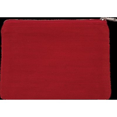 Estuche de yute y algodón Crimson Red