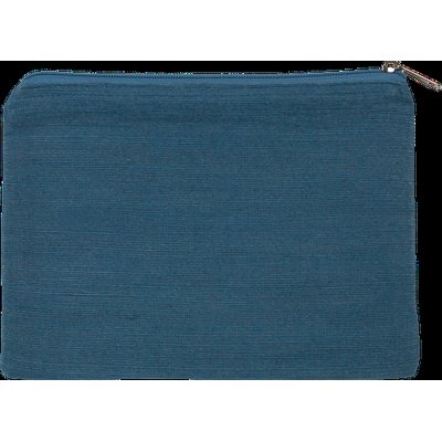 Estuche de yute y algodón Dusty Blue