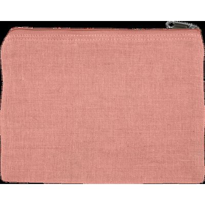 Estuche de yute y algodón Dusty Pink
