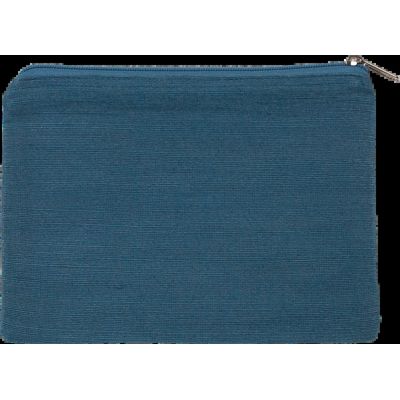 Estuche de yute y algodón Dusty Blue