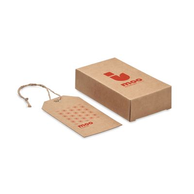 Etiquetas de Papel Kraft 12pcs