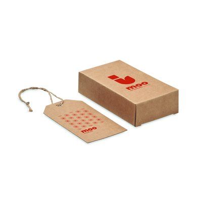 Etiquetas de Papel Kraft 12pcs