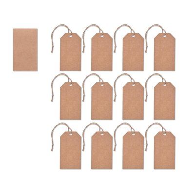 Etiquetas de Papel Kraft 12pcs