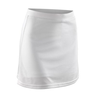 Falda-short de poliéster White L