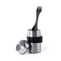 Fiambrera Acero Inox 500ml con Utensilio 3 en 1