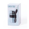 Fiambrera Acero Inox 500ml con Utensilio 3 en 1