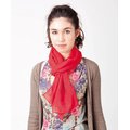 Fino foulard de viscosa y poliéster