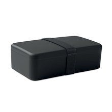 Fiambrera 750 ml con banda elástica Negro
