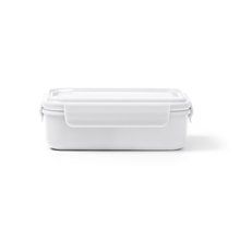 Fiambrera con tapa transparente y compartimentos Blanco Talla Única Adulto