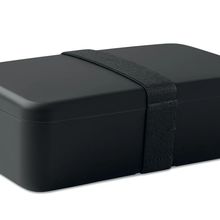 Fiambrera 750 ml con banda elástica Negro