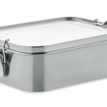 Fiambrera Inox 1200ml con Separador Plata Mate
