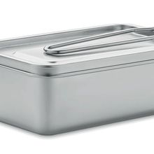 Fiambrera Inox con Asa Sujeción Plata