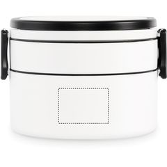 Fiambrera de dos pisos con asas 950 ml | BOX 2 SIDE 2 | 50 x 35
