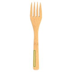 Fiambrera 600ml Acero y Bambú con Cubiertos | Tenedor | 4 x 40