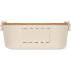 Fiambrera 700 ml con tapa de bambú | Lado 2 | 80 x 40