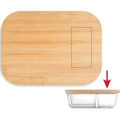 Fiambrera 800ml Vidrio y Tapa Bambú | LID RIGHT | 40 x 80