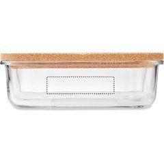 Fiambrera Borosilicato y Corcho 830ml | Lado 1 | 80 x 20